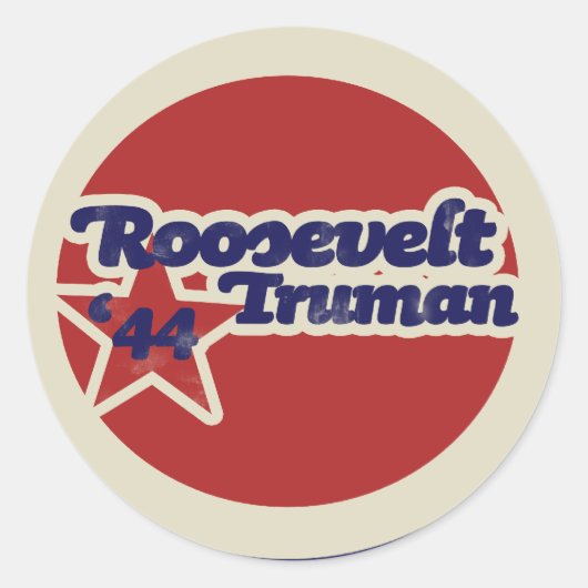 Sticker Rond Roosevelt Truman 44 (Devant)