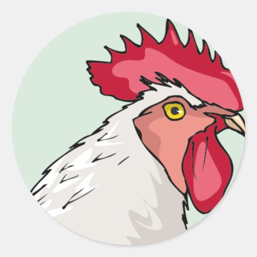 Sticker Rond Rooster (Devant)