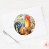 Sticker Rond Rooster Fière (Enveloppe)
