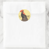 Sticker Rond Rooster Steinlen Cocorico (Sac)