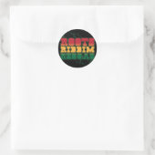 Sticker Rond Roots Riddim Reggae (Sac)