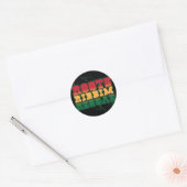 Sticker Rond Roots Riddim Reggae (Enveloppe)