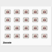 Sticker Rond Rorschach Inkblot 2.0 (Feuille)