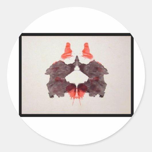 Sticker Rond Rorschach Inkblot 2.0 (Devant)