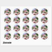 Sticker Rond Rosa Pierre de Ronsard [Round Seal] ラウンドシール (Feuille)