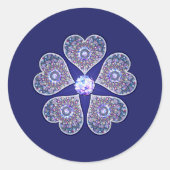 Sticker Rond Rosace bleu ou rouge pour bébé&enfant (Devant)