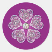 Sticker Rond Rosace bleu ou rouge pour bébé&enfant (Devant)