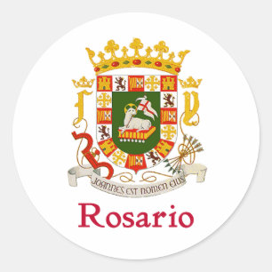 Sticker Rond Rosario Porto Rico Shield