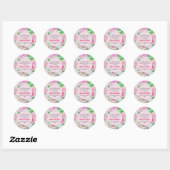 Sticker Rond Rosas verano (Feuille)