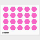 Sticker Rond Rose! (Feuille)