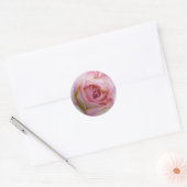 Sticker rond rose (Enveloppe)