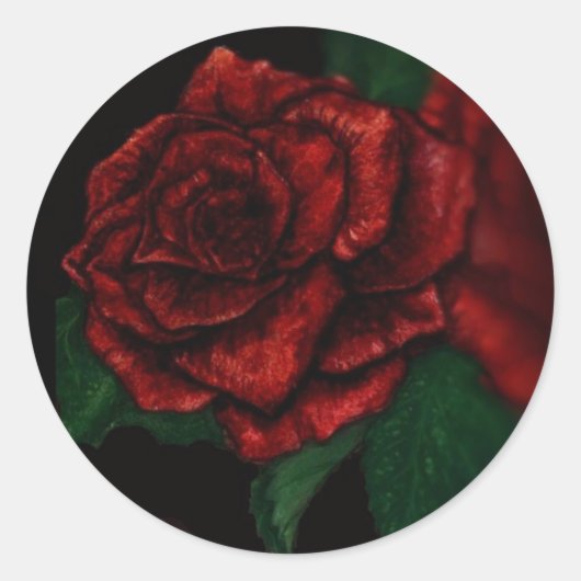Sticker Rond Rose (Devant)