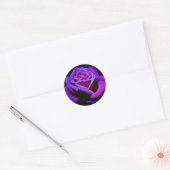 Sticker Rond Rose (Enveloppe)