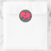 Sticker Rond rose (Sac)