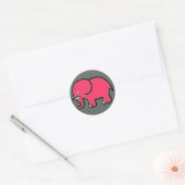 Sticker Rond rose (Enveloppe)