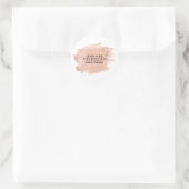 Sticker Rond Rose (Sac)