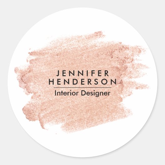Sticker Rond Rose (Devant)