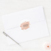 Sticker Rond Rose (Enveloppe)