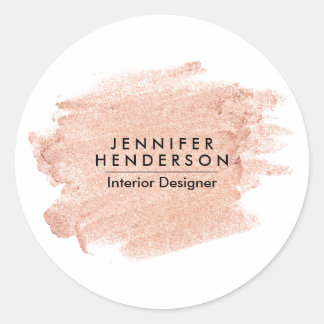 Sticker Rond Rose