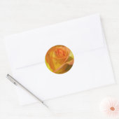 Sticker Rond Rose (Enveloppe)