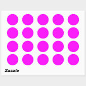 Sticker Rond rose (Feuille)