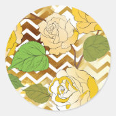 Sticker Rond Rose 10 (Devant)