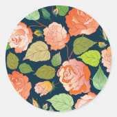 Sticker Rond Rose 15 (Devant)