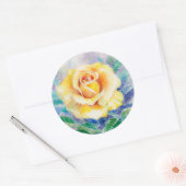 STICKER ROND ROSE 2 (Enveloppe)