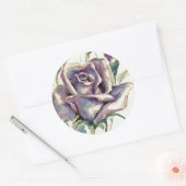 STICKER ROND ROSE 3 (Enveloppe)