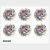 STICKER ROND ROSE 3 (Feuille)
