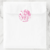 Sticker Rond Rose antique rose (Sac)