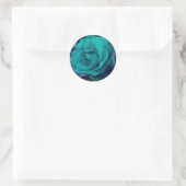 Sticker Rond Rose Aqua Abstrait (Sac)