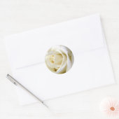 Sticker Rond Rose blanc (Enveloppe)