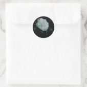 Sticker Rond Rose blanche (Sac)