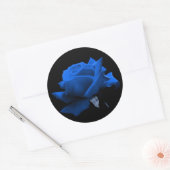 Sticker Rond Rose bleu (Enveloppe)
