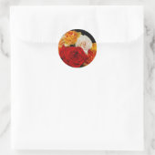 Sticker Rond Rose Bouquet (Sac)