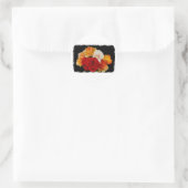 Sticker Rond Rose Bouquet (Sac)