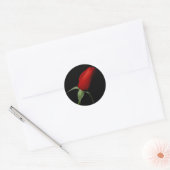 Sticker Rond Rose Bud Wedding RSVP Enveloppe Invitation Seals (Enveloppe)