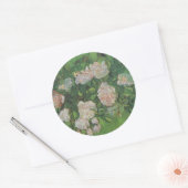 Sticker Rond Rose Bush par Vincent Van Gogh (Enveloppe)