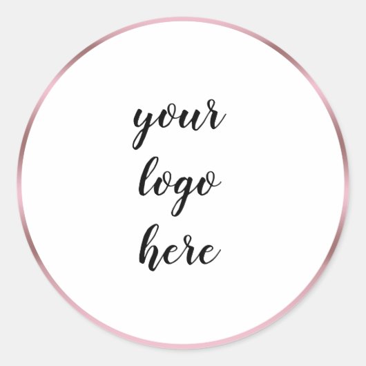 Sticker Rond Rose Cercle d'or Cercles Bordure Parties scintilla (Devant)