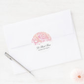 Sticker Rond Rose crémeux de 311 Le Plush Fleur (Enveloppe)