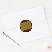 Sticker Rond Rose d'apparence Gold Emboss (Enveloppe)