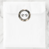 Sticker Rond Rose de glam glam lashes or Yeux de maquillage (Sac)