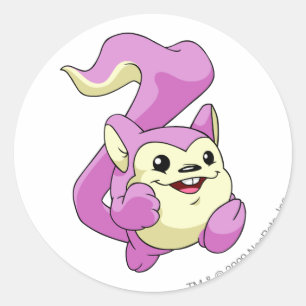 Sticker Rond Rose de Meerca