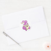 Sticker Rond Rose de Meerca (Enveloppe)