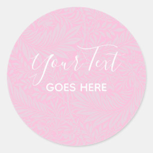 Sticker Rond Rose de motifs floraux produit artisanal
