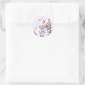 Sticker Rond Rose de Versailles (Sac)