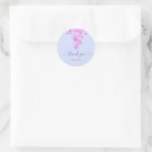 Sticker Rond Rose Dusty Bleu Parties scintillant nuptiale Sweet (Sac)