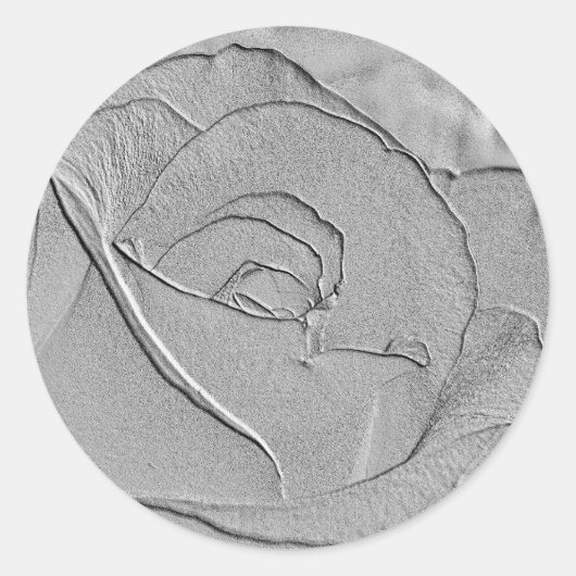 Sticker Rond Rose en argent 1 (Devant)