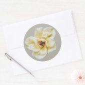 Sticker Rond Rose et abeille (Enveloppe)